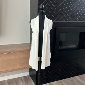 Cream Long Sweater vest